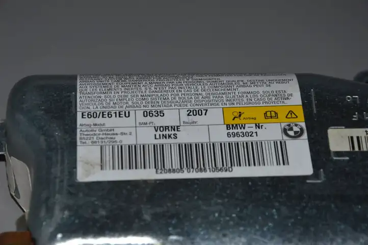 BMW 5 E60 E61 (2004 - 2010) 6963021 Подушка безопасности двери — фото 3