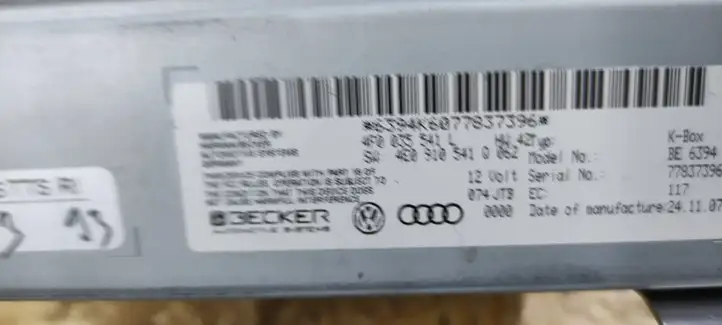 Audi A8 S8 D3 4E (2005 - 2007) 4E0910541Q Магнитола / мультимедийная система — фото 4