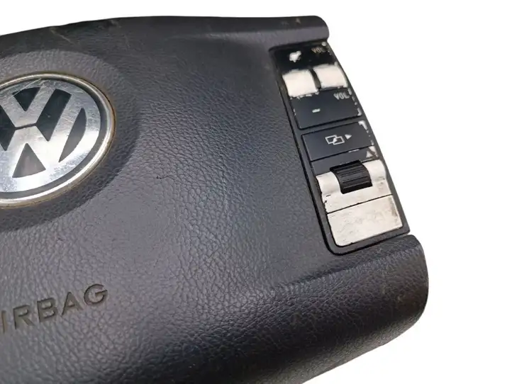 Volkswagen Touareg I (2002 - 2010) 61503077E Подушка безопасности руля — фото 4