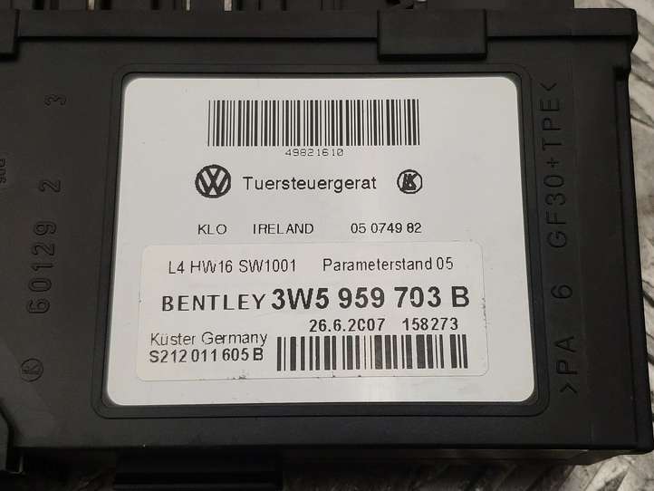 Bentley Continental Flying Spur (2005 - 2012)  3W5959703B Механизм подъема окон задней двери