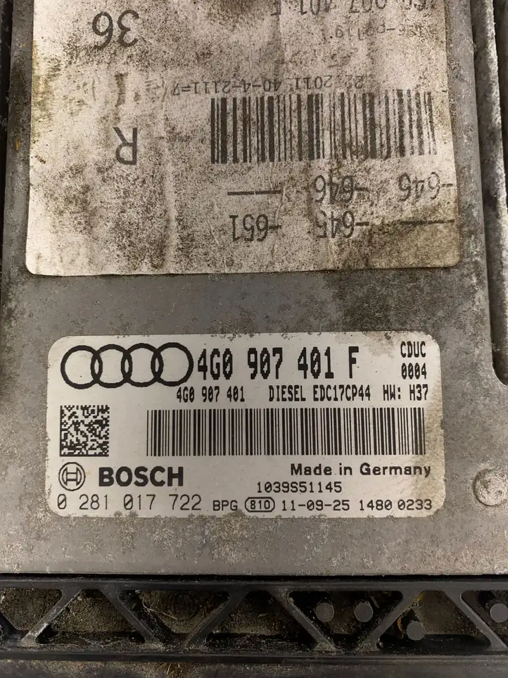 Audi A6 C7 (2011 - 2014) 4G0907401F Блок управления двигателем (ЭБУ) — фото 6