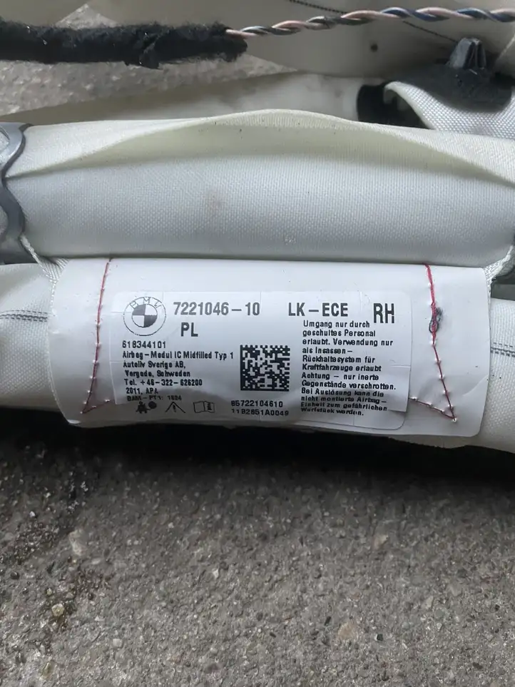 BMW 1 F20 F21 (2011 - 2019) 7221046 Боковая подушка безопасности шторка — фото 2