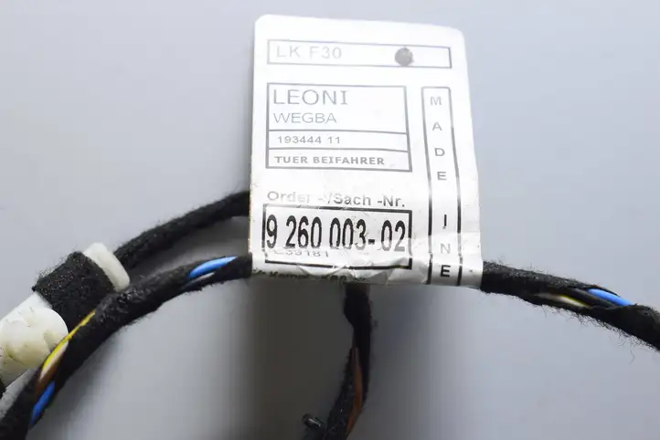 BMW 3 F30 F35 F31 (2012 - 2018) 9260003 Проводка передней двери — фото 3