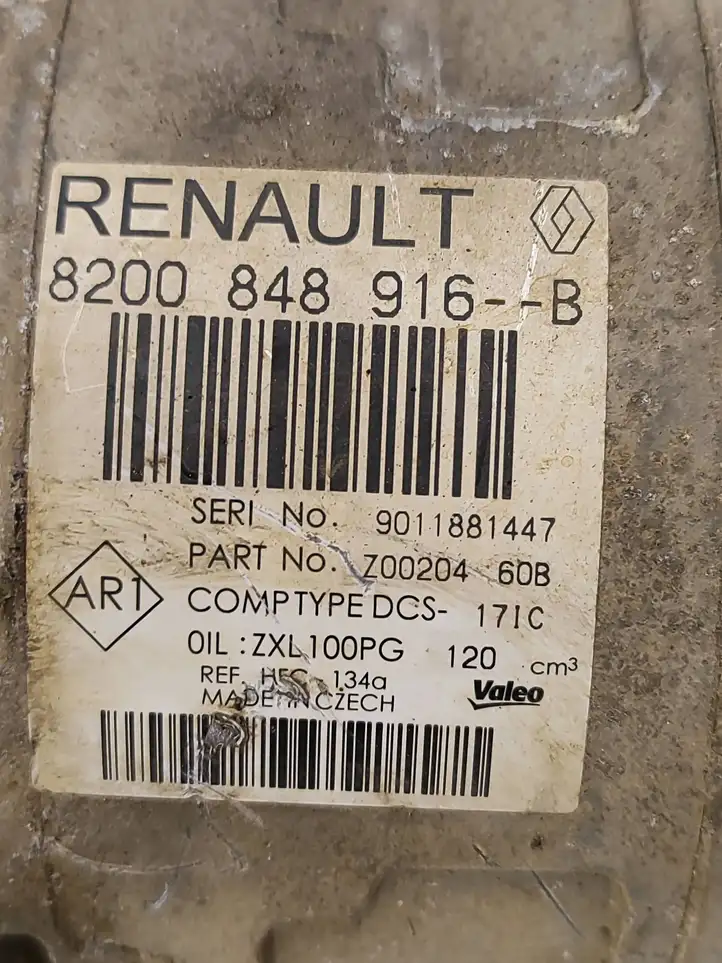 Renault Trafic III (X82) (2014 - ) 8200848916B Компрессор (насос) кондиционера воздуха — фото 8