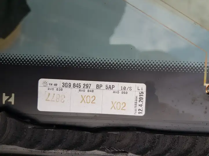 Volkswagen PASSAT B8 (2015 - ) 3G9845297 Заднее боковое стекло — фото 3