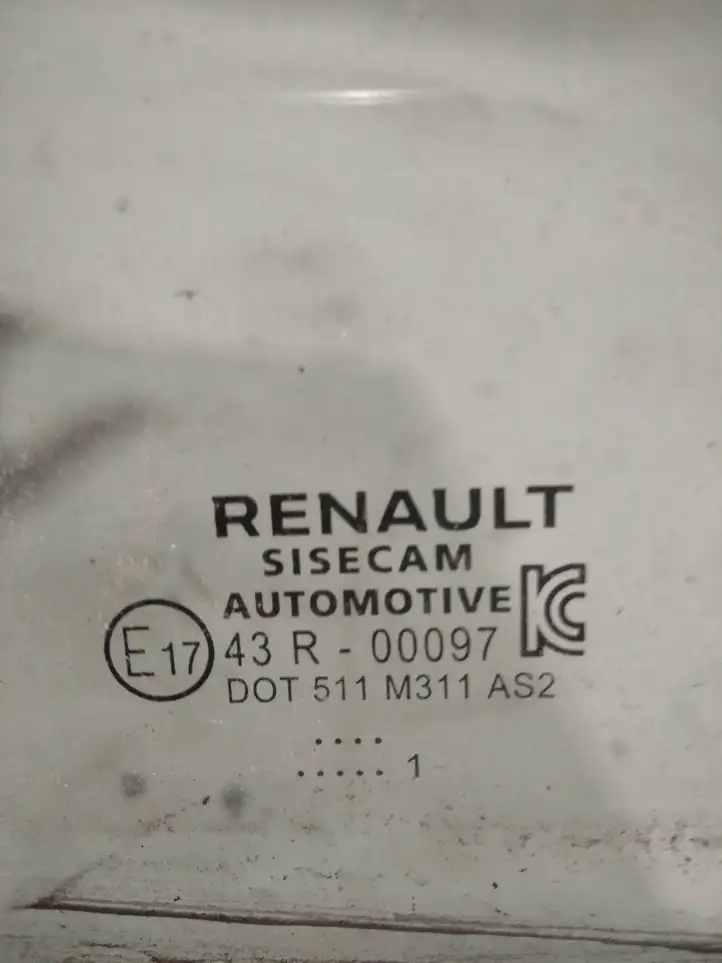 Renault Clio IV (2012 - 2019) 43R00097 Стекло задней двери — фото 2
