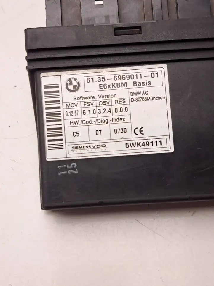 BMW 5 E60 E61 (2004 - 2010) 6969011 Модуль комфорта — фото 4