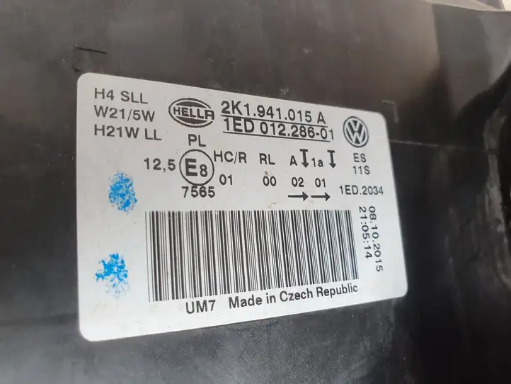 Volkswagen Caddy (2015 - 2020) 2K1941015A Передняя фара — фото 11