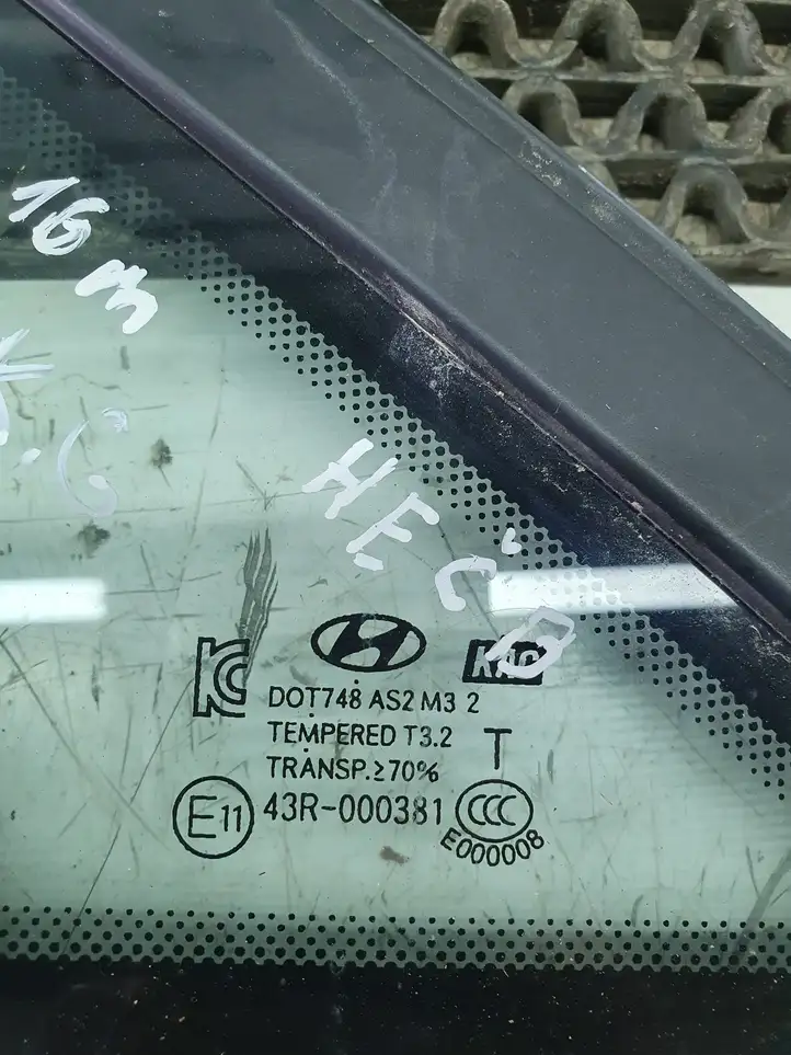 Hyundai i30 (2015 - 2017) DOT748AS2M3 Заднее боковое стекло — фото 5