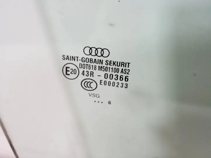 Audi A8 S8 D3 4E (2005 - 2007) Стекло передней двери — фото 2