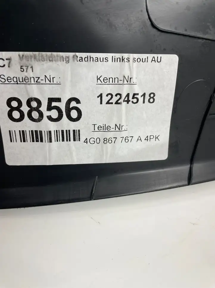 Audi A6 C7 (2014 - 2018) 4G0867767A Нижняя боковая отделка заднего сиденья — фото 7