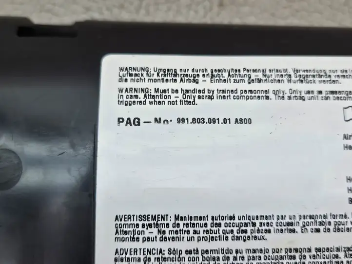 Porsche 911 991 (2011 - 2019) 99180309101 Подушка безопасности задней двери — фото 3