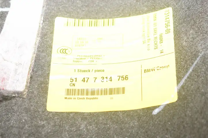 BMW i3 (2013 - ) Боковая обшивка багажника — фото 12