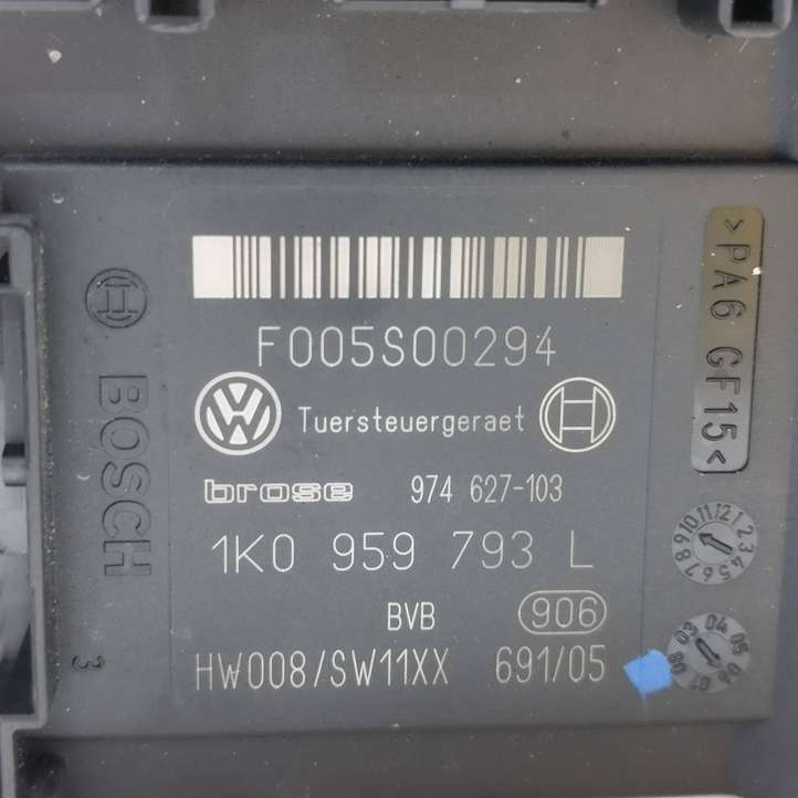 Volkswagen PASSAT B6 (2005 - 2010)  1K0959701P электродвигатель переднего стеклоподъемника