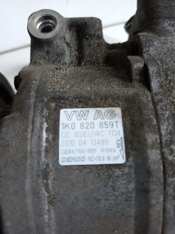 Volkswagen Golf VI (2009 - 2013) 1K0820859T Компрессор (насос) кондиционера воздуха — фото 3