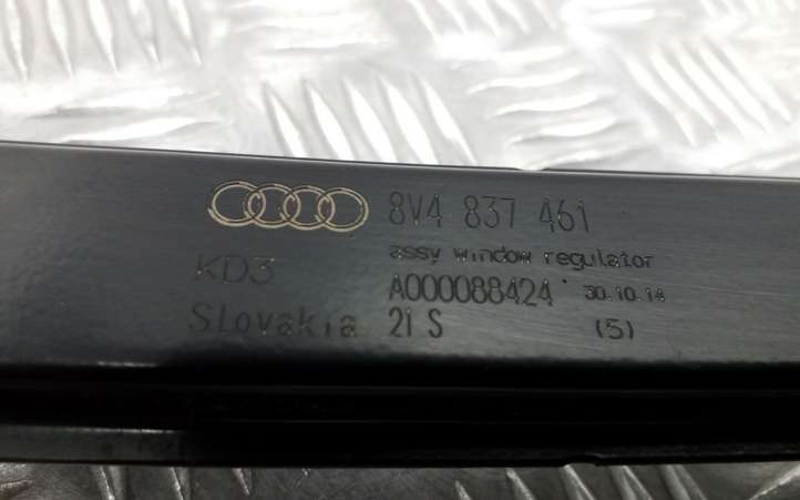 Audi A3/S3 8V (2012 - 2016)  8V4837461 Механизм для электрического подъема окон передней двери (без двигателя)