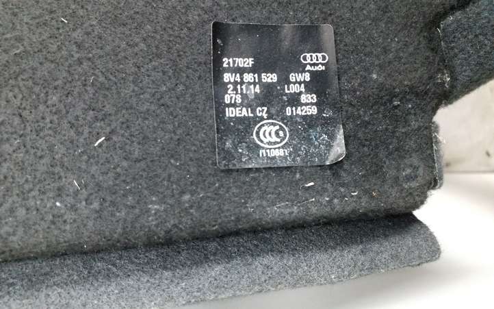 Audi A3/S3 8V (2012 - 2016)  8V4861529  Коврик багажника