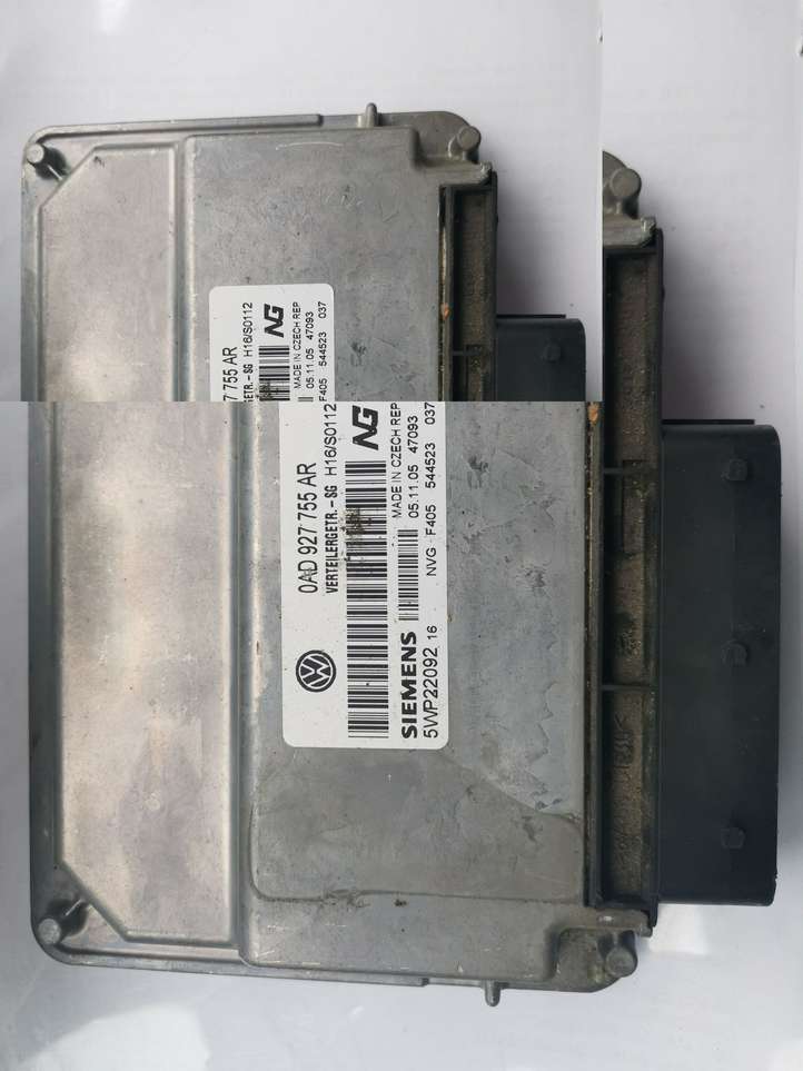 Volkswagen Touareg I (2002 - 2010)  0AD927755AR Блок управления редуктора коробки передач (раздатки)