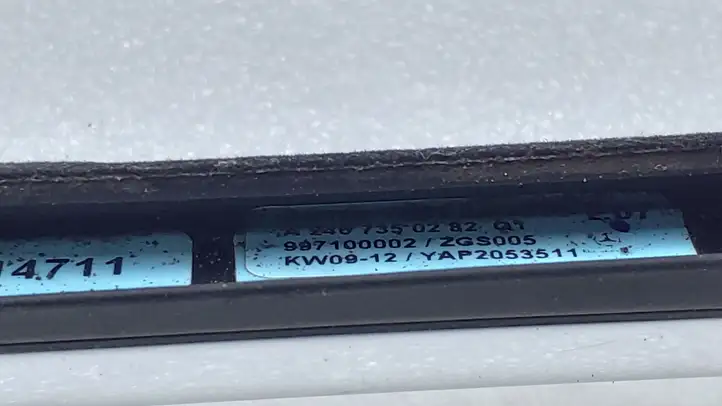 Mercedes-Benz B-class W246 (2014 - 2018) A2467350282 Накладка стекла задней двери — фото 2