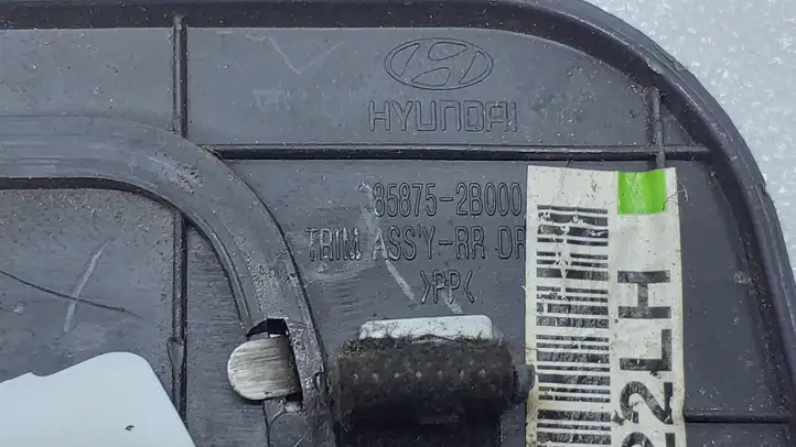 Hyundai Santa Fe (2005 - 2009) 858752B000 Внутренняя отделка заднего порога — фото 2