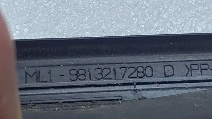 Citroen C3 (2016 - ) 9813217280 Накладка стекла передней двери — фото 3
