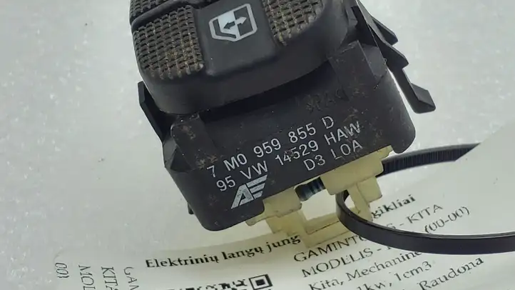 Seat Alhambra (Mk1) (2000 - 2010) 7M0959855D Кнопка стеклоподъемников — фото 3