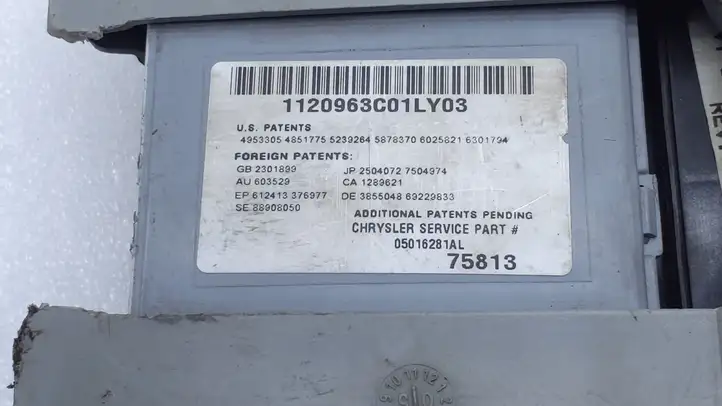 Chrysler Voyager (2004 - 2007) 05016281AL Передняя подсветка — фото 2