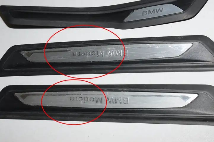 BMW 3 F30 F35 F31 (2012 - 2018) 7289217 Внутренняя обшивка порога (комплект) — фото 3