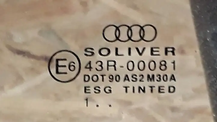 Audi A4 S4 B6 8E 8H (2000 - 2006) 43R00081 Стекло задней двери — фото 2