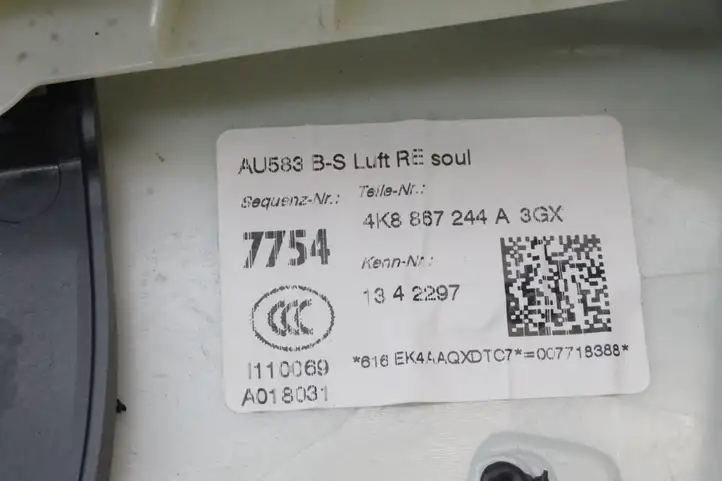 Audi A7 S7 4K8 (2018 - ) 4K8867244A Прочие детали салона — фото 8