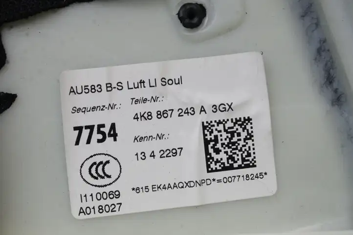 Audi A7 S7 4K8 (2018 - ) 4K8867244A Прочие детали салона — фото 9