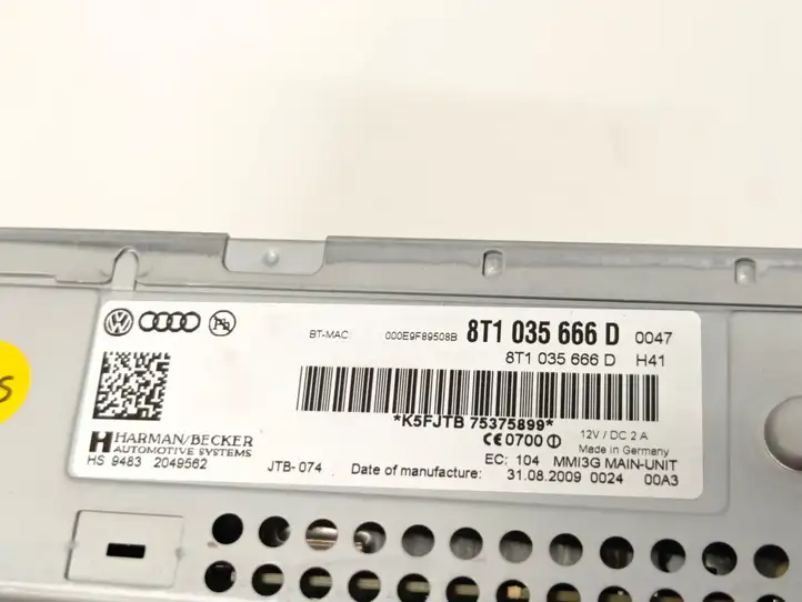 Audi A5 8T 8F (2007 - 2011) 8T1035666D Магнитола / мультимедийная система — фото 7