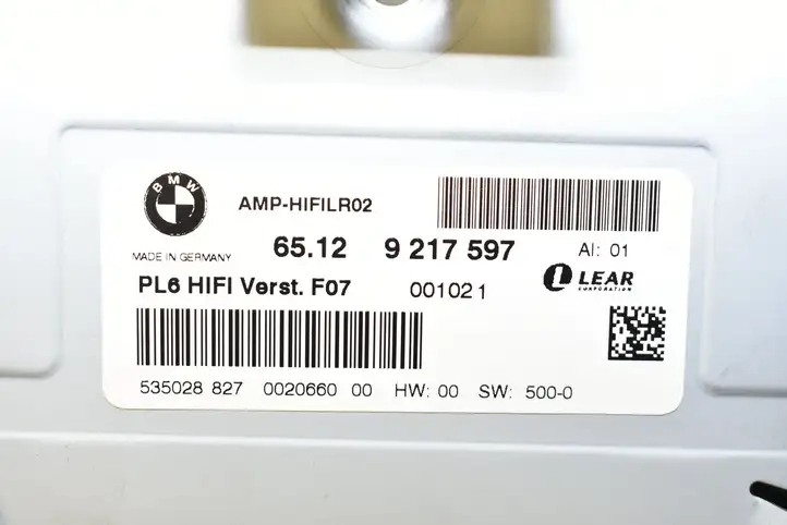 BMW 5 GT F07 (2010 - 2017) 9217597 Усилитель звука — фото 5