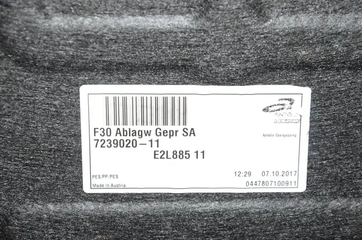 BMW 3 F30 F35 F31 (2012 - 2018) 7255636 Боковая обшивка багажника — фото 2