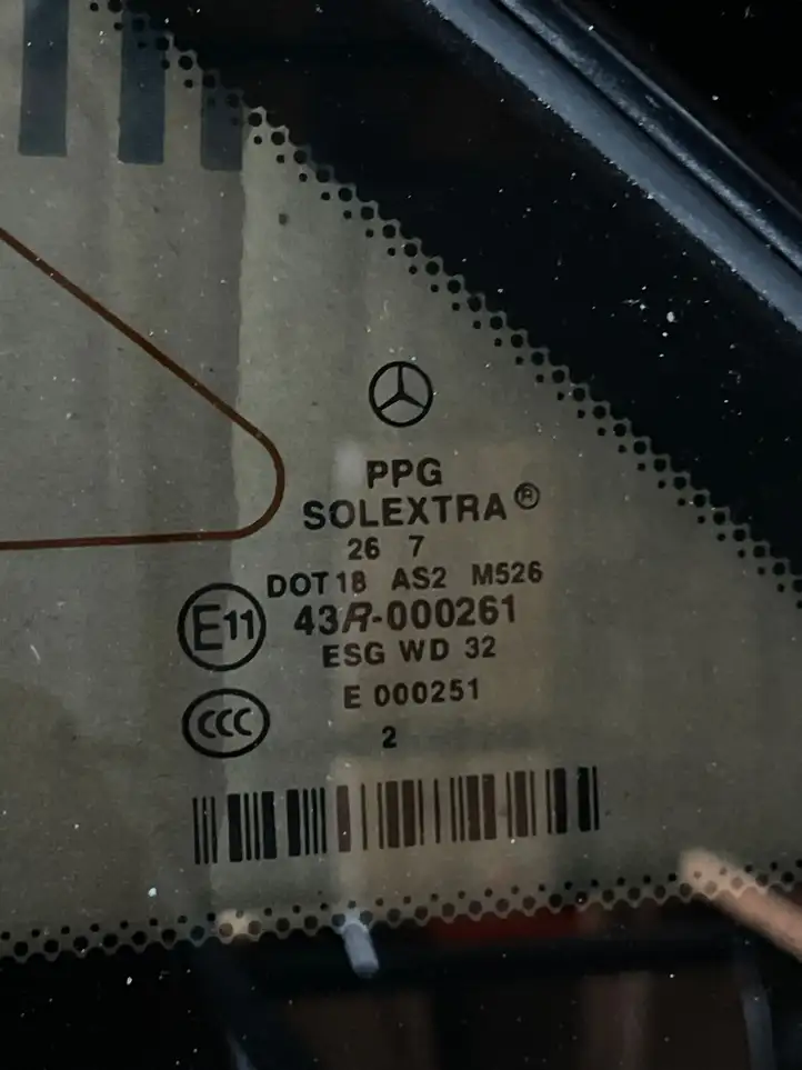 Mercedes-Benz E W211 (2002 - 2009) Заднее боковое стекло — фото 2