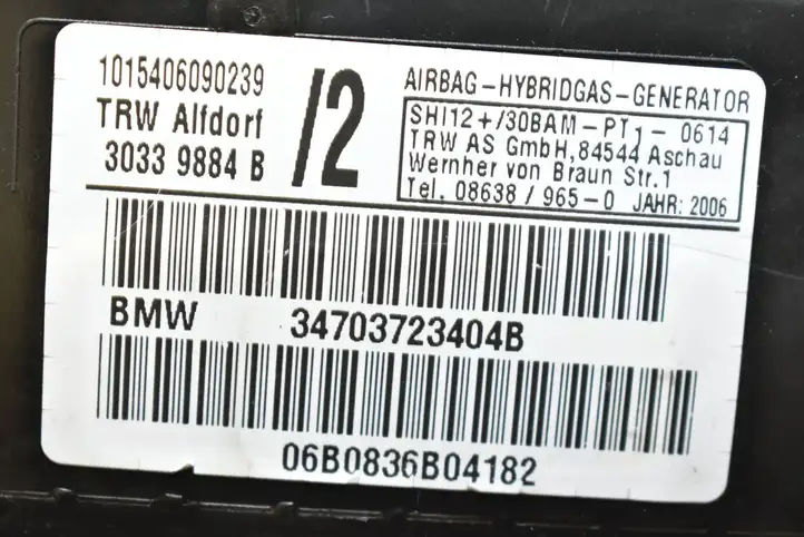 BMW X5 E53 (1999 - 2006) 7037234 Подушка безопасности двери — фото 3