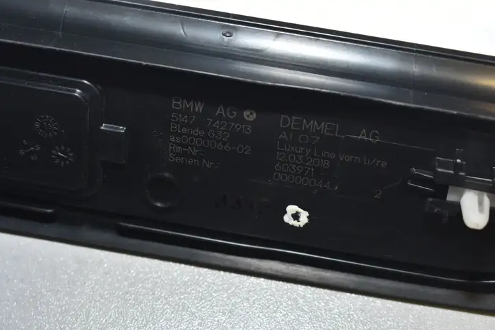 BMW 6 G32 Gran Turismo (2017 - ) 7407023 Внутренняя отделка переднего порога — фото 10