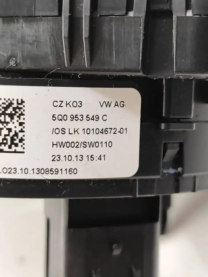 Volkswagen Golf VII (2013 - 2019) 5Q0953549C Контактное кольцо SRS — фото 7