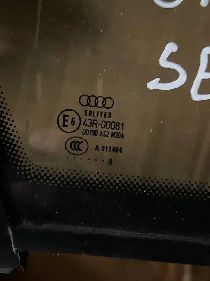 Audi A6 S6 C6 4F (2008 - 2011) Заднее боковое стекло — фото 2