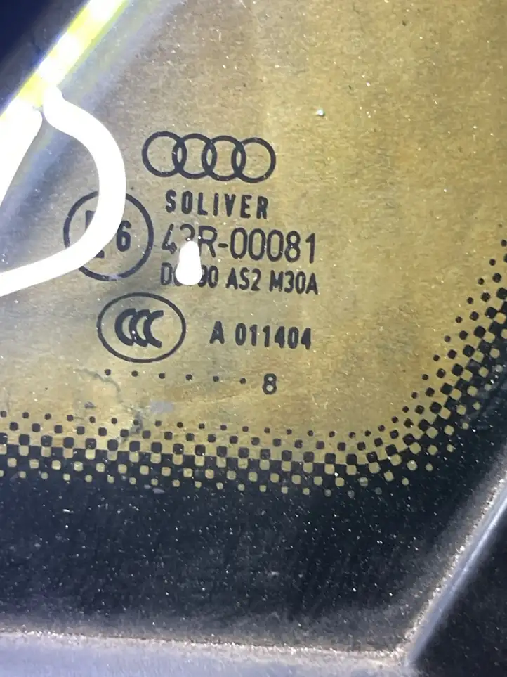 Audi A6 S6 C6 4F (2008 - 2011) Заднее боковое стекло — фото 2