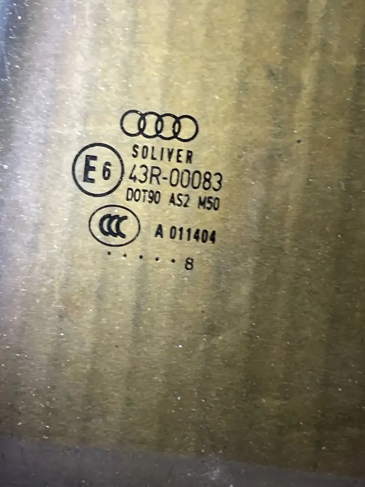Audi A6 S6 C6 4F (2004 - 2008) Стекло передней двери — фото 2