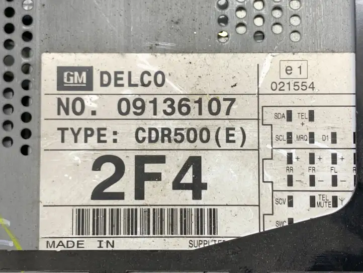 Opel Zafira A (1999 - 2003) 09136107 Магнитола / мультимедийная система — фото 3
