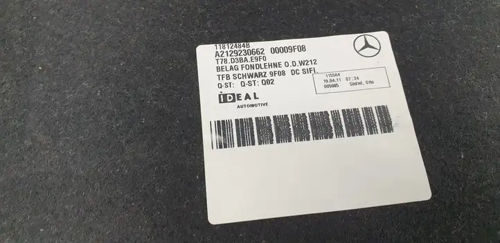 Mercedes-Benz E W212 (2009 - 2016) A2129230662 Прочая отделка багажника — фото 3