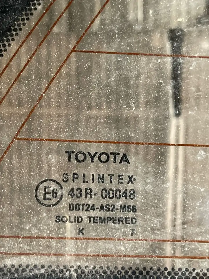Toyota Avensis T250 (2006 - 2009) Заднее боковое стекло — фото 2