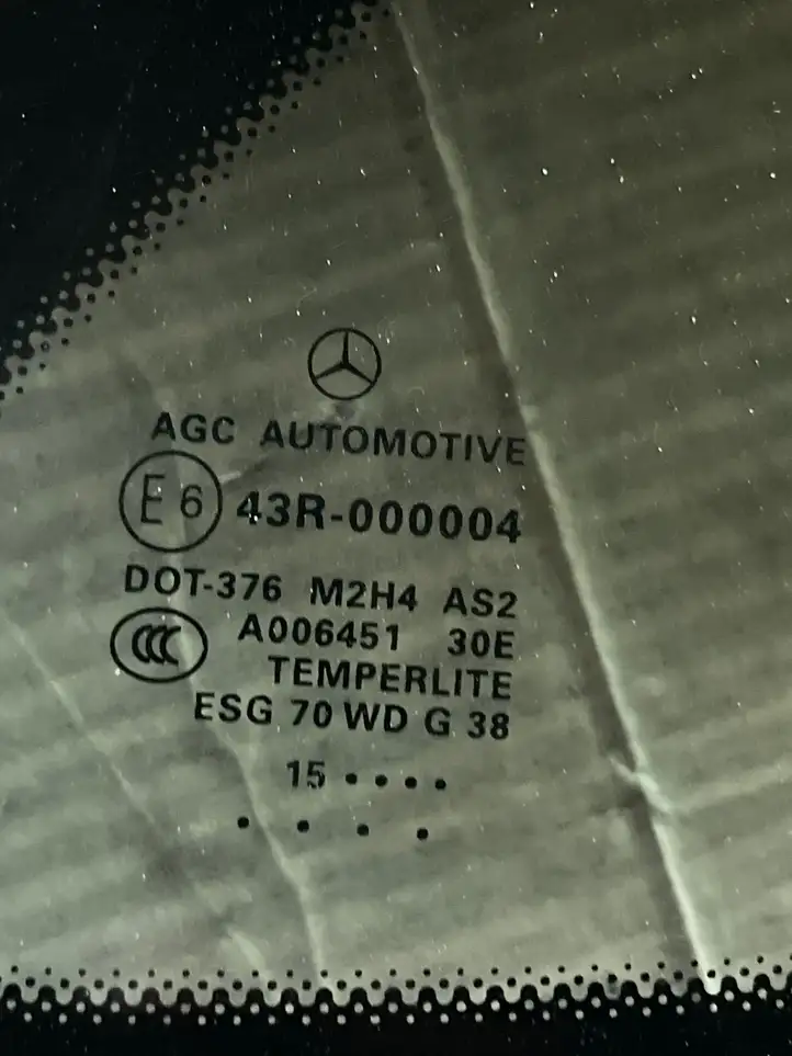 Mercedes-Benz GLE W166/C292 (2015 - 2019) Заднее боковое стекло — фото 2