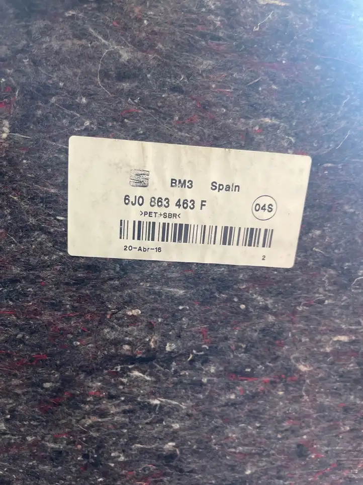 Seat Ibiza IV (6J,6P) (2008 - 2017) 6J0863463F Коврик багажника — фото 2
