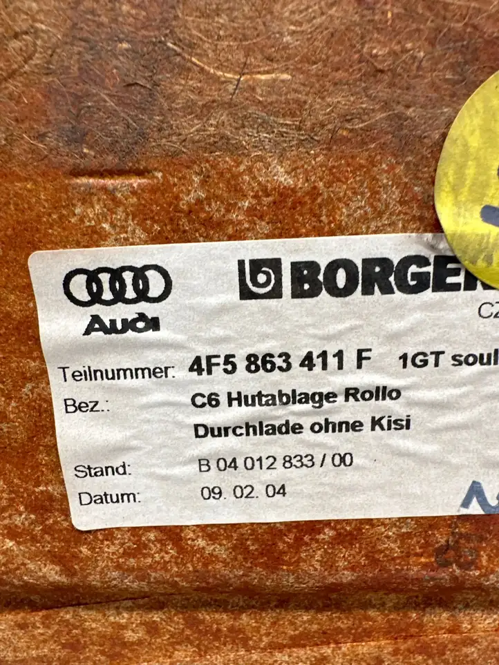Audi A6 S6 C6 4F (2004 - 2008) 4F5863411F Электрическая шторка заднего стекла — фото 3