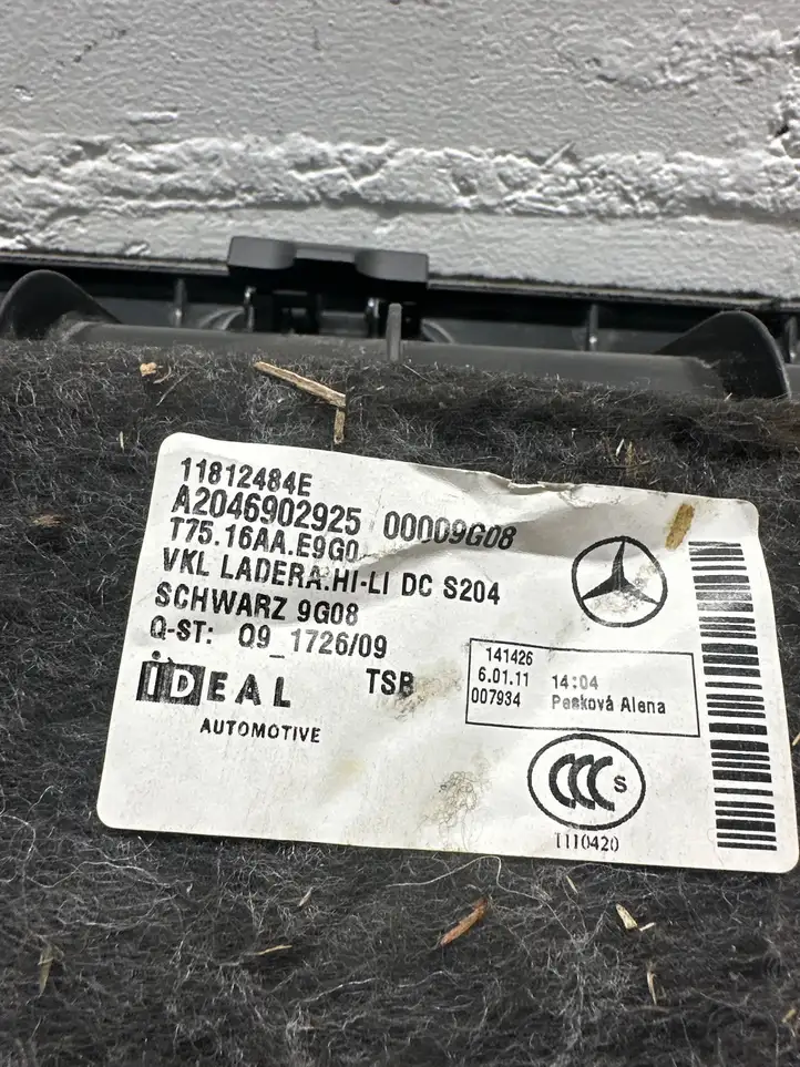 Mercedes-Benz C W204 (2007 - 2014) A2046902925 Прочая отделка багажника — фото 3