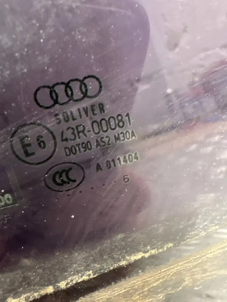 Audi A6 S6 C6 4F (2004 - 2008) Стекло задней двери — фото 2