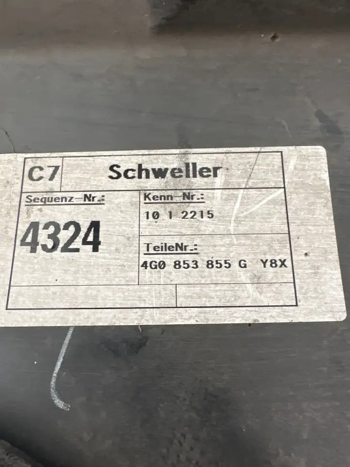 Audi A6 C7 (2011 - 2014) 4G0853855G Порог кузова — фото 4